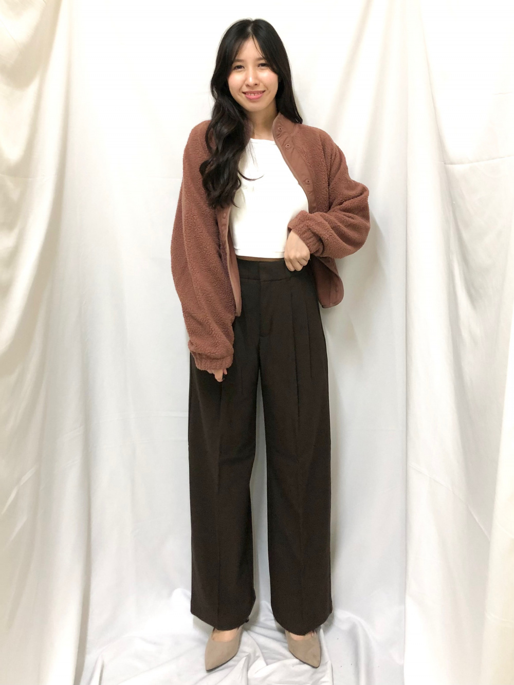 Ribbed Cropped T-Shirt/L」| GU的穿搭理念