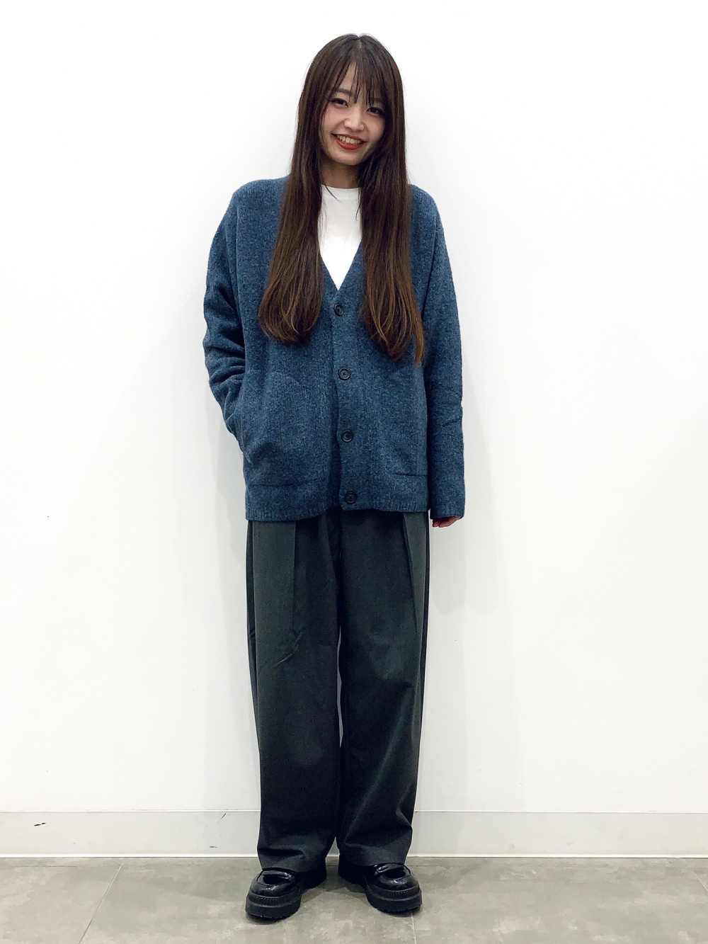 ルーシングT(長袖)Q、バレルレッグスラックス(セットアップ可能)」の