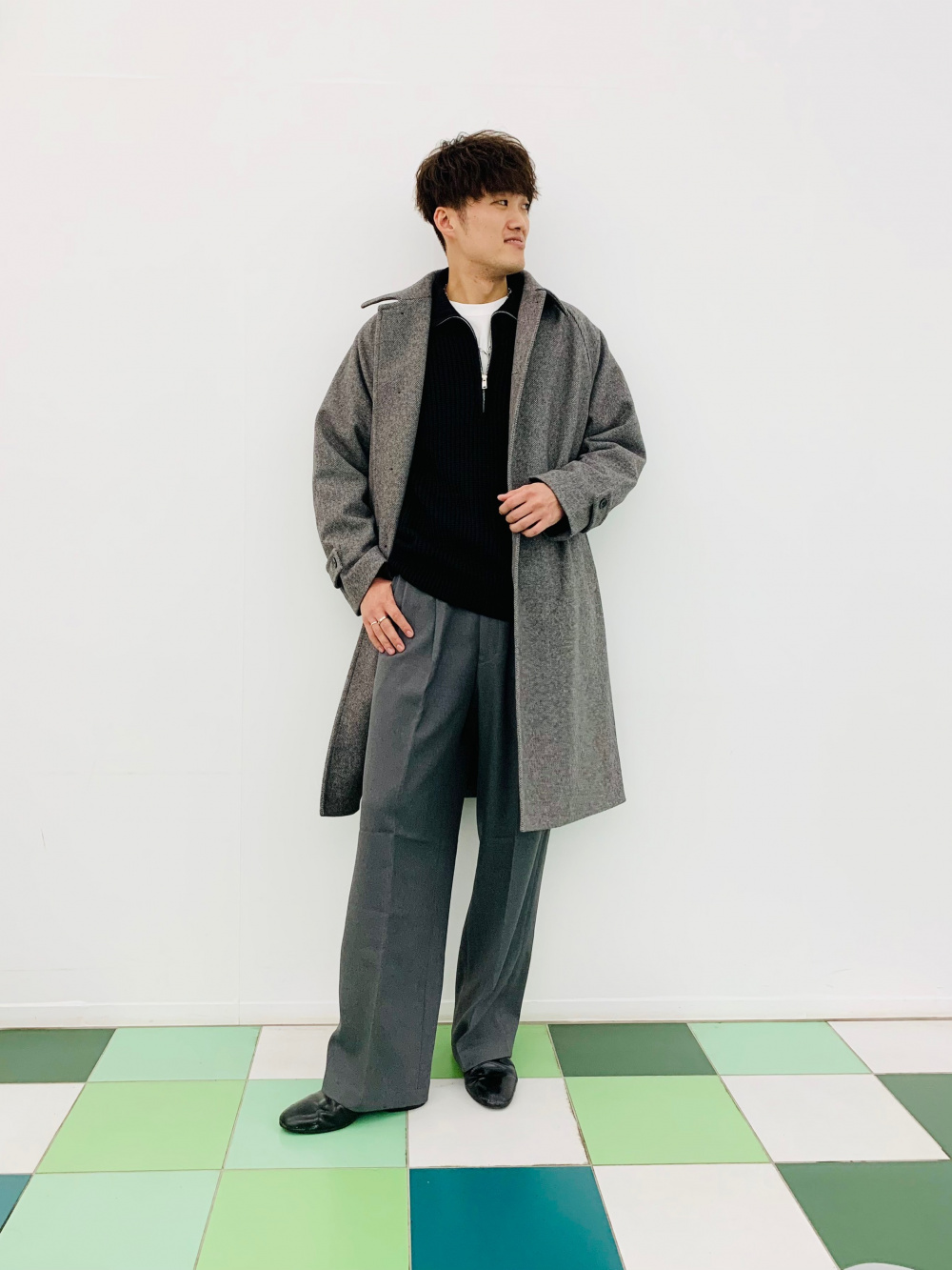 glamb Fleur melton coat/フラーメルトンコート Chick コート チェスターコート Fake Melton Chester Coat