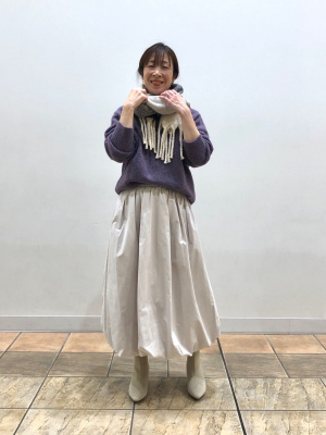 GU公式 | バブルヘムミディスカートQ(2024年モデル)