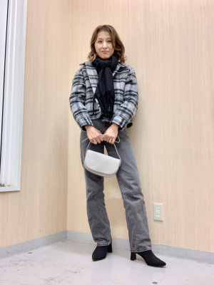 GU公式 | ハイライズストレートジーンズ+EC(丈長め80cm)