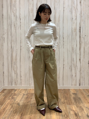 GU公式 | チノツータックバギースラックス(丈標準71.0～75.0cm)