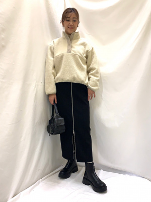 ぽにぽに GU公式 | ボアフリースプルオーバー+E