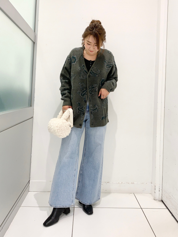 コットンブレンドリブクロップドヘンリーT(長袖)(ドライ)（レディース