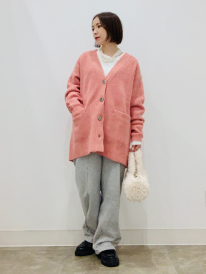 GU公式 | パフィータッチオーバーサイズカーディガン