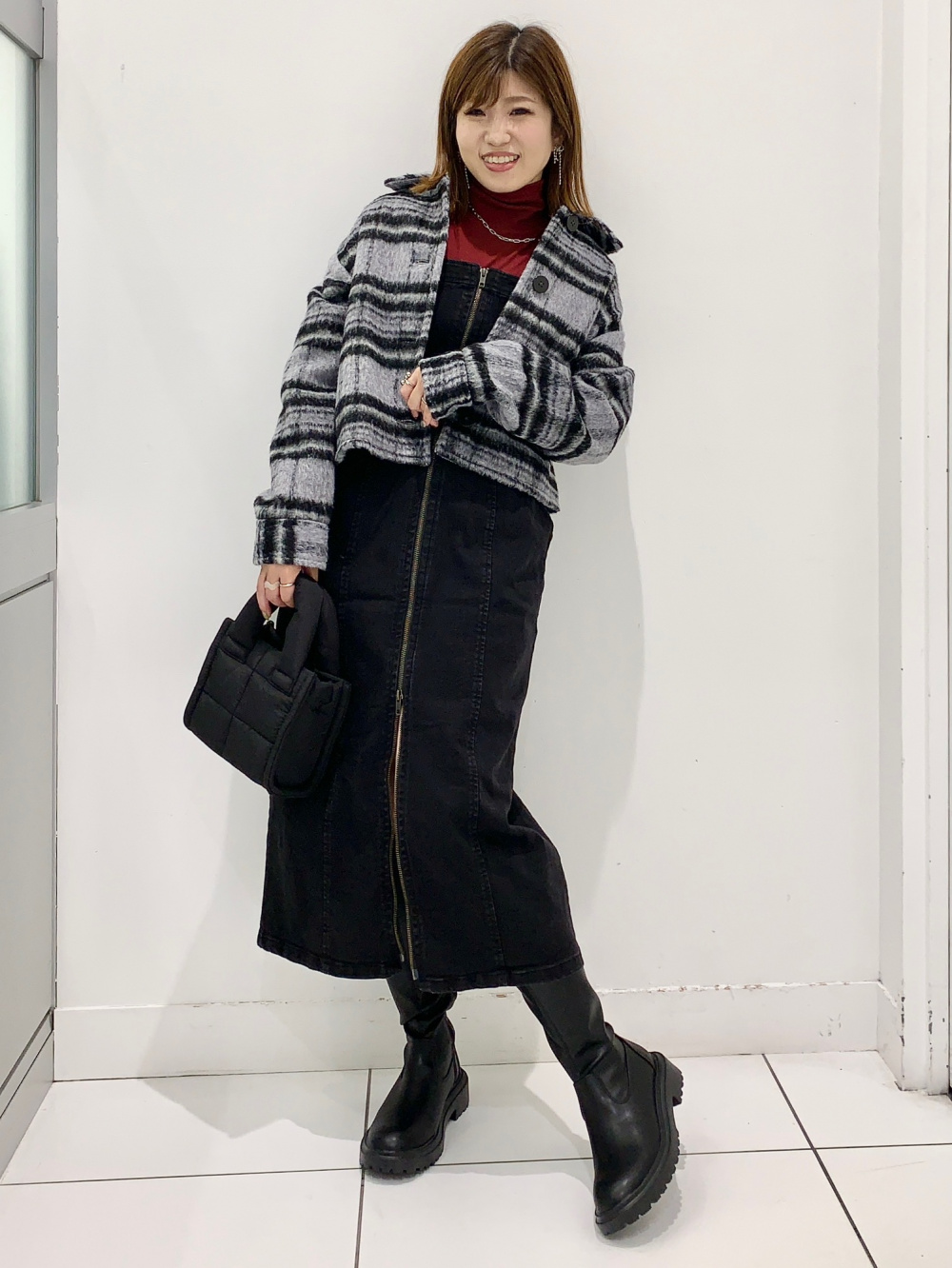 Denim Front Zip Dress」| GU的穿搭理念