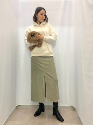 GU公式 | コーデュロイナロースカート+E(セットアップ可能)