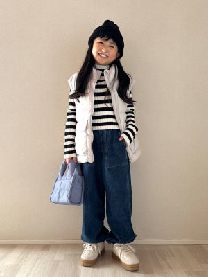 GU公式 | GIRLSラメクロップドセーターJR