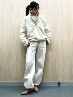 すっぴページ GU公式 | ボアフリースプルオーバー+E