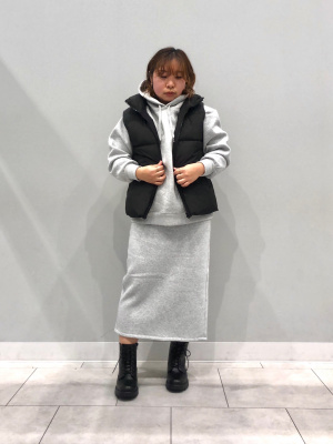 This Uniform スカート GU公式 | ヘビーウェイトスウェットナロースカート+EC(丈短め75.5