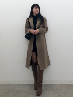 GU公式 | コージーメルトンテーラードコート(丈標準108.0～115.0cm)