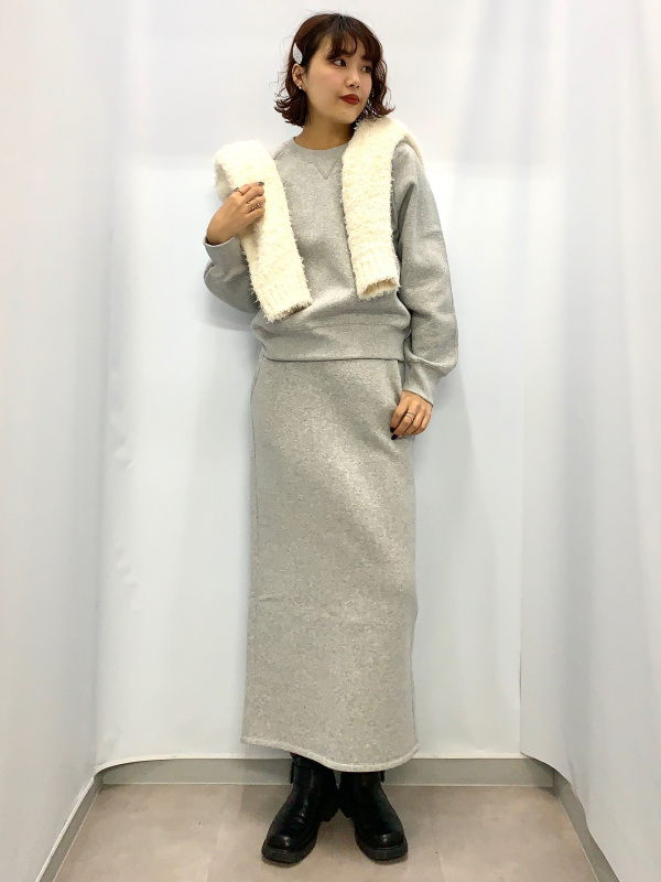 専用　購入どうぞ ヘビーウェイトスウェットナロースカート+EC(丈長め90.5～97.5cm