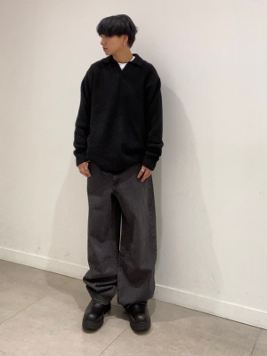 GU公式 | ブラッシーニットスキッパーポロシャツ