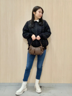 ウェア kyu GU公式 | レザータッチアウトポケットバッグ