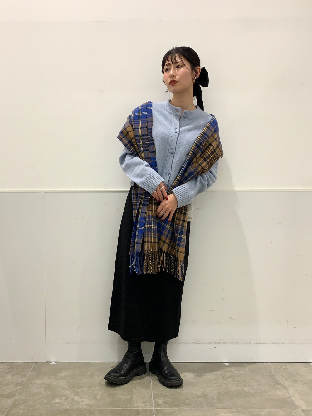 2ピースカーディガンセットワンピース」の着用コーディネート| ジーユー