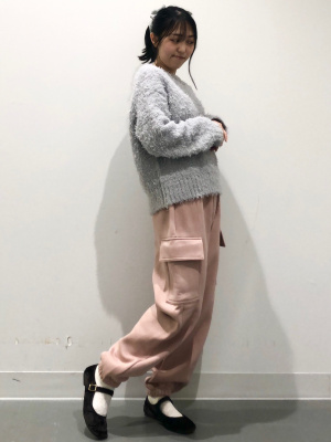 GU公式 | GIRLSヘビーウェイトスウェットカーゴプルオンパンツJR