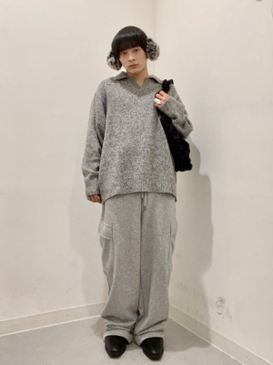 GU公式 | ブラッシーニットスキッパーポロシャツ