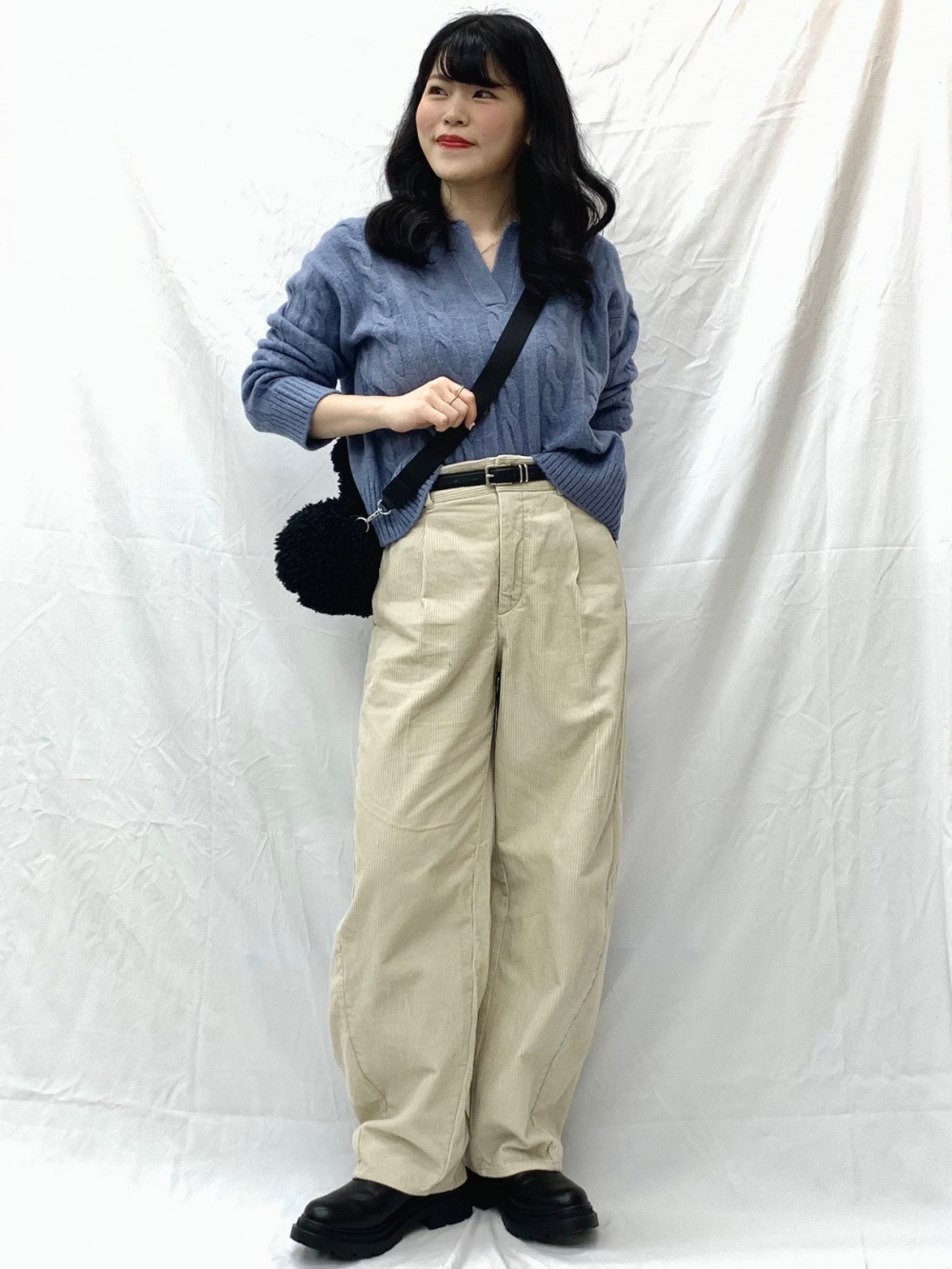 ドレープドットシャツZ+E、タックワイドパンツ(丈標準70.0～74.0