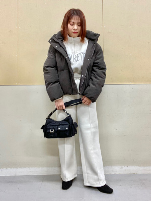 GU公式 | GIRLSヘビーウェイトスウェットクロップドハーフジッププル