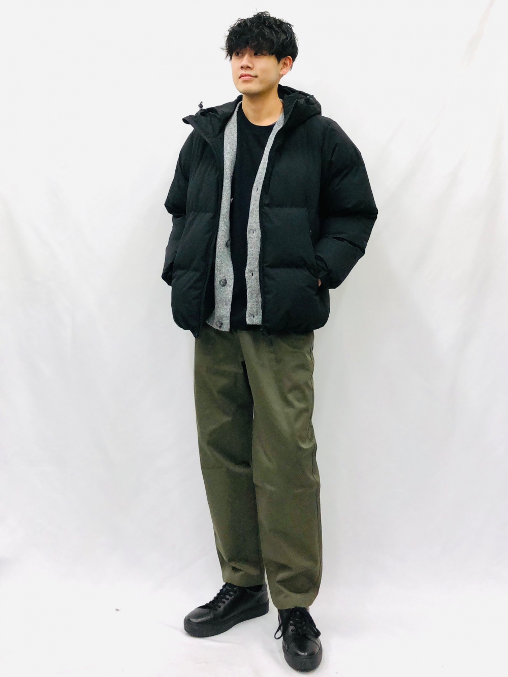 GU UNDERCOVER ワークシャツとワークパンツのセットアップ
