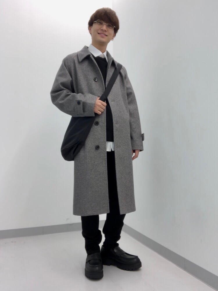 コージーメルトンテーラードコート ダークグレー コージーメルトンテーラードコート(丈標準108.0～115.0cm)、ブラッシー