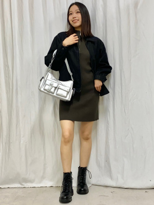 28)華やかミニワンピース使用感無美品 ワンピース