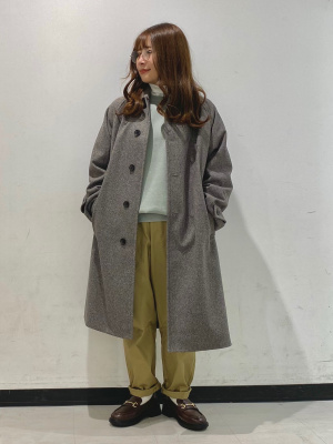 れれれ GU公式 | ストレッチリブタートルネックT(長袖)(ウォーム)