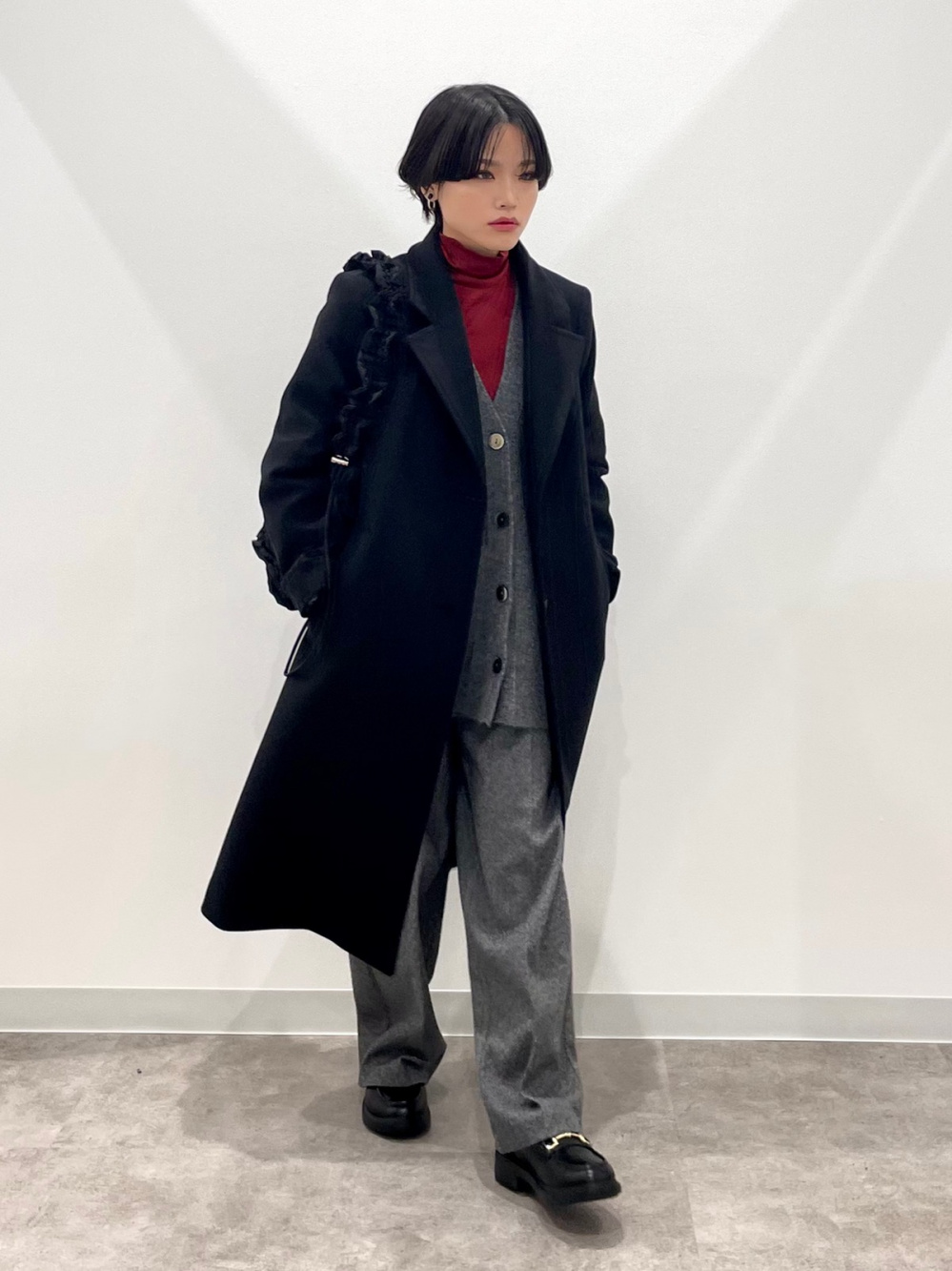 オーバーサイズジャケット UNDERCOVER、ワイドテーパードパンツ