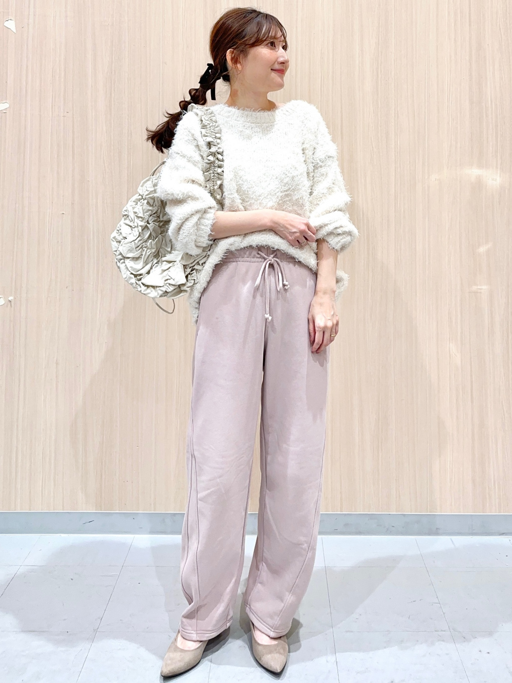 ドレープドットシャツZ+E、タックワイドパンツ(丈標準70.0～74.0