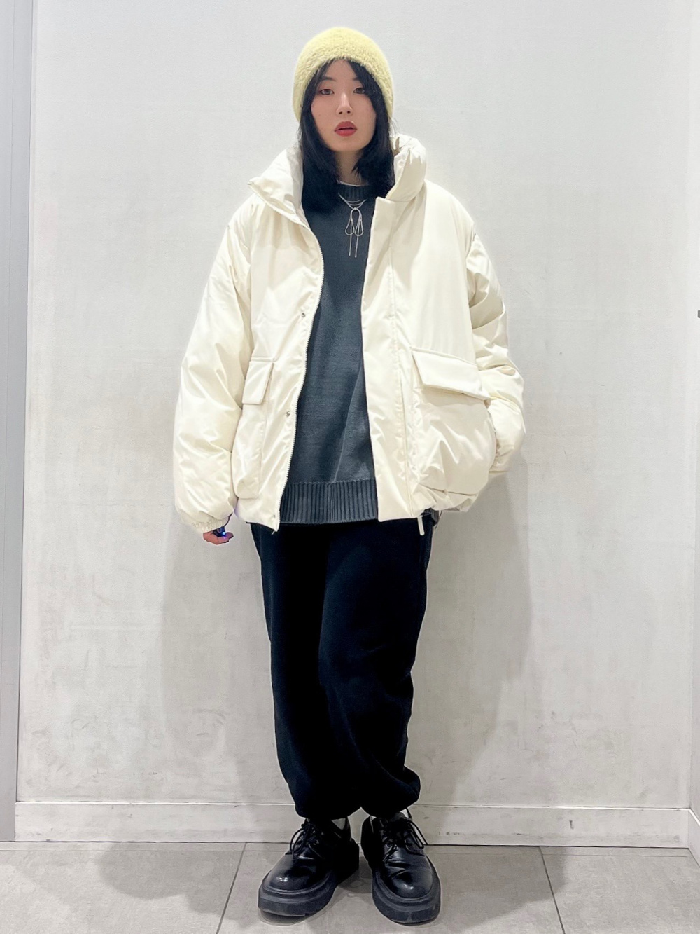 ヘビーウェイトスウェットワイドイージーパンツ(丈標準69.0～73.0cm