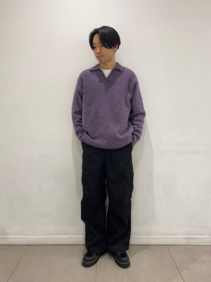 GU公式 | ブラッシーニットスキッパーポロシャツ