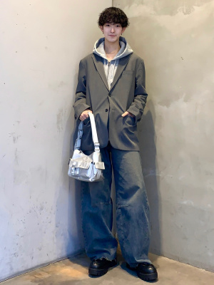 GU ダークネイビー XL セットアップ GU公式 | ヘビーウェイトスウェットハーフジッププルオーバー