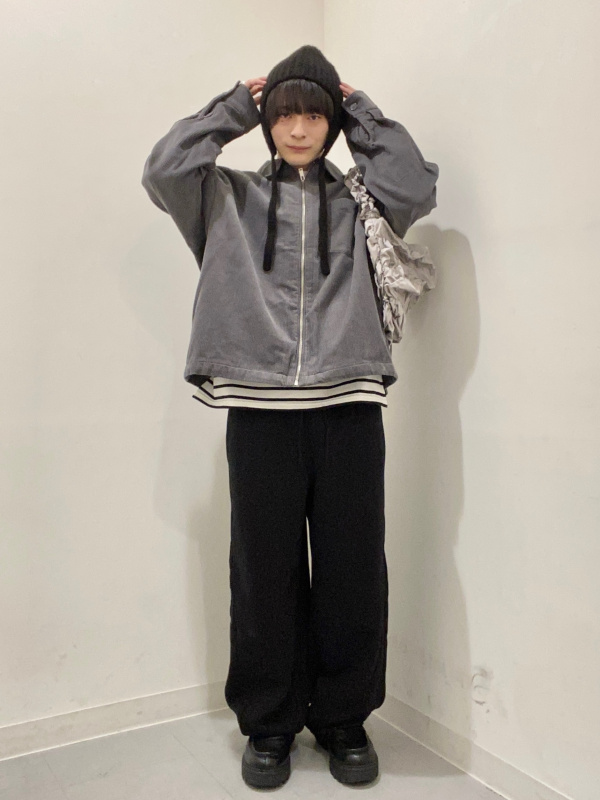 HERMES コーデュロイ ジップアップ シャツ GU公式 | コーデュロイジップアップシャツ(セットアップ可能)