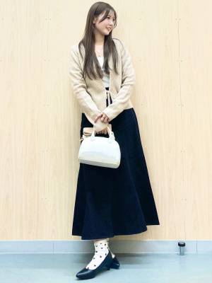 GU公式 | コットンブレンドリブクロップドワイドネックT(長袖)(ドライ)