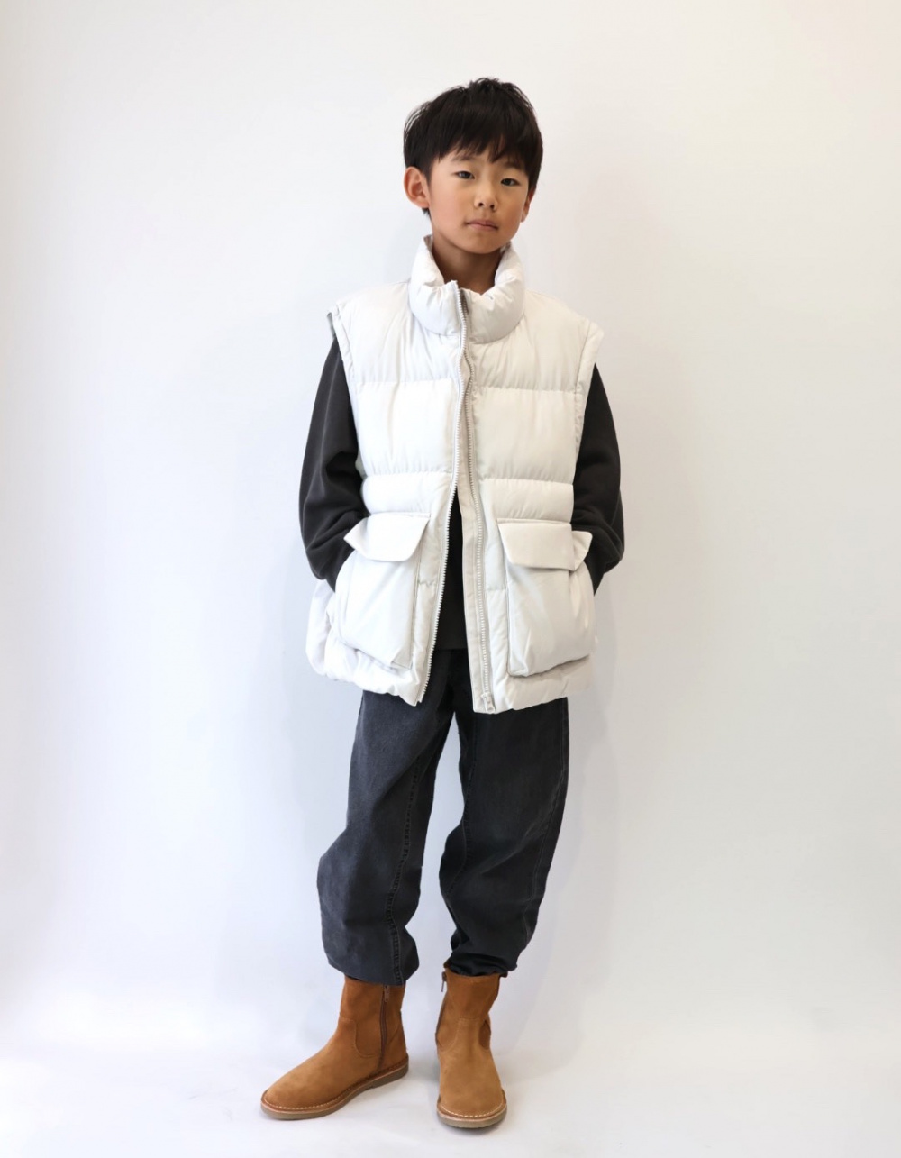 KIDS(男女兼用)ヒートパデッドコンバーチブルブルゾン、KIDS(男女兼用