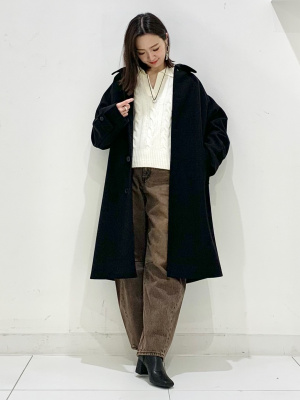 さ。ページ GU公式 | パフィータッチスキッパーケーブルセーター