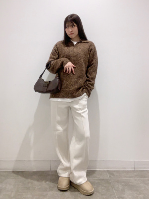 GU公式 | ブラッシーニットスキッパーポロシャツ