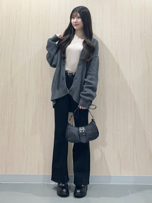 GU公式 | ソフトリブクルーネックT(長袖)