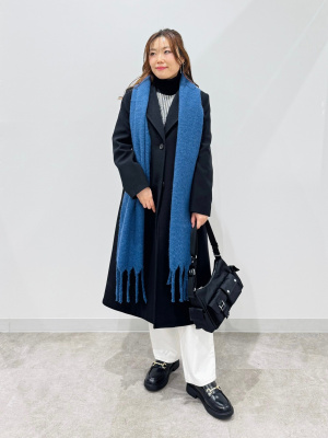 GU公式 | スムースニットタートルネックセーター(チェック)