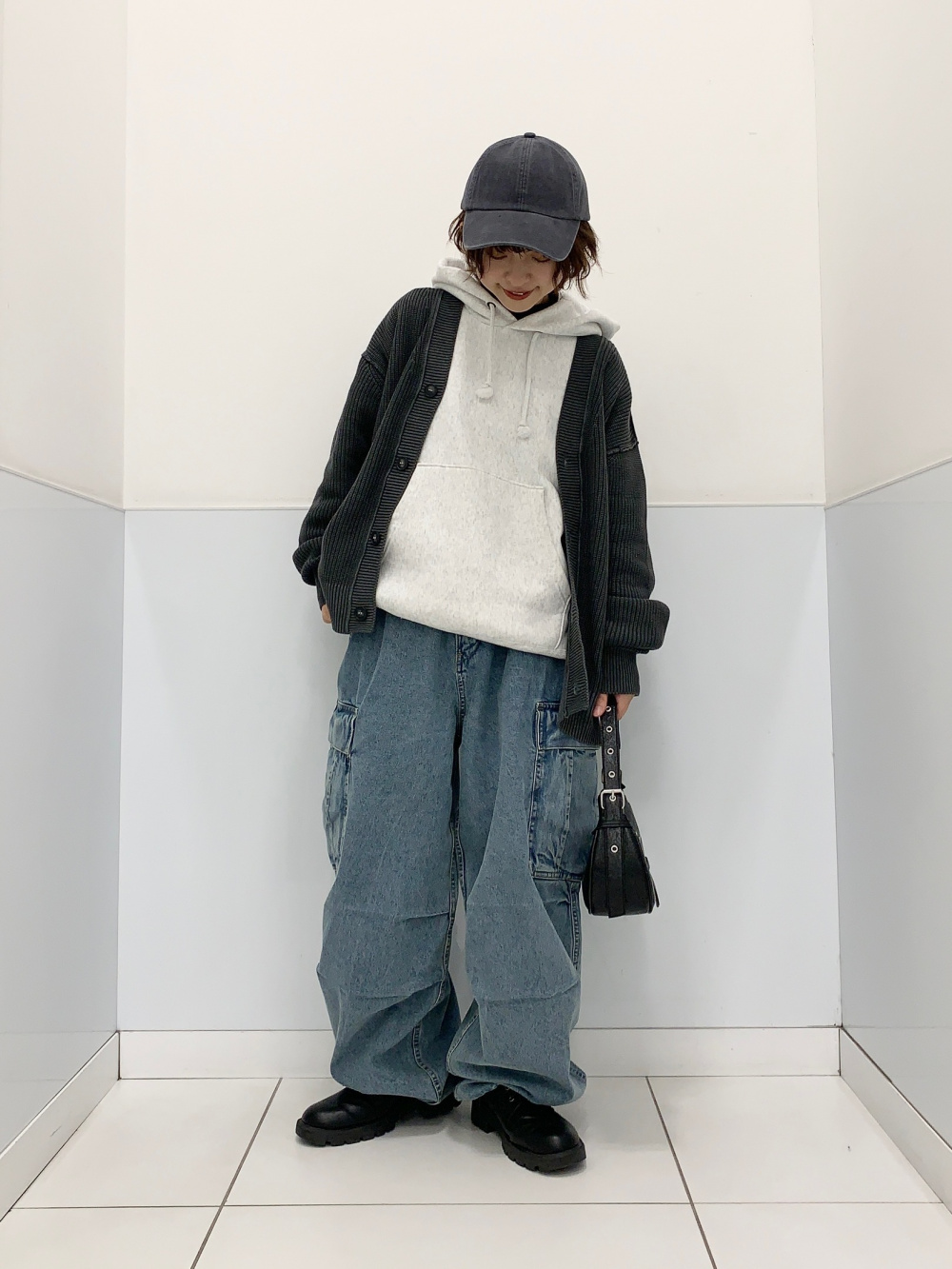 ケーブルカーディガン UNDERCOVER、ジップポケットシャツ
