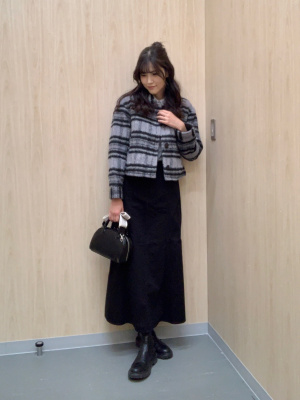 GU公式 | シャギーチェックブルゾン