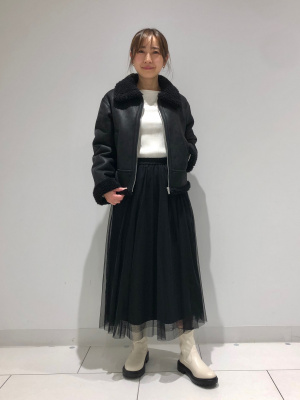 チロル❗️人気のブラック英国製ＷムートンJKT ¥25888→現 チロル様専用❗️人気のブラック英国製WムートンJKT ¥25888→現