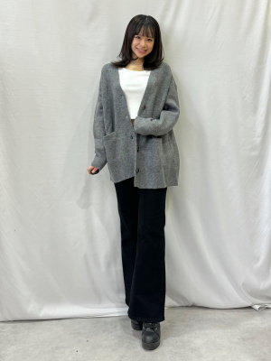 HUF バーバリーデザイン カーディガン XL HUF（ハフ）の「CHAIN LINK CARDIGAN / HUF カーディガン ニット