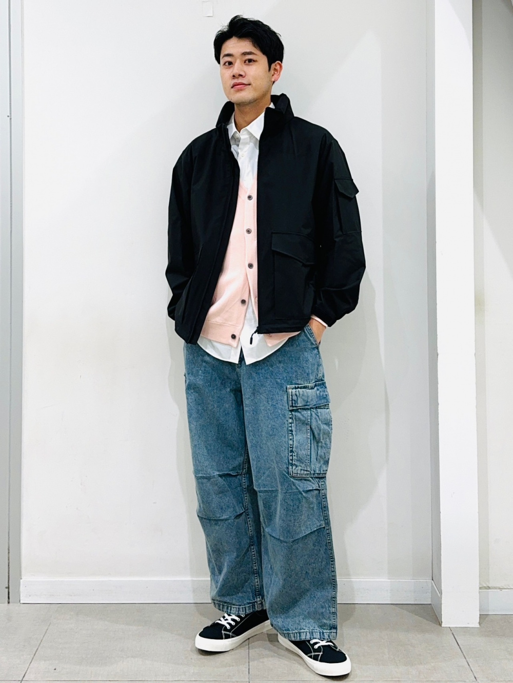 Comfy Insole Canvas Sneakers、Nylon Zip Parachute Pants