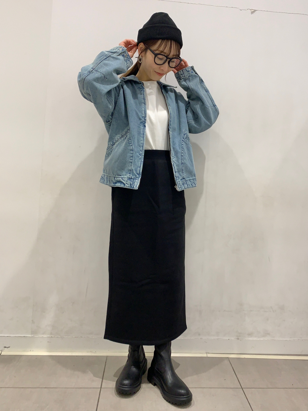 ケーブルカーディガン UNDERCOVER、ジップポケットシャツ