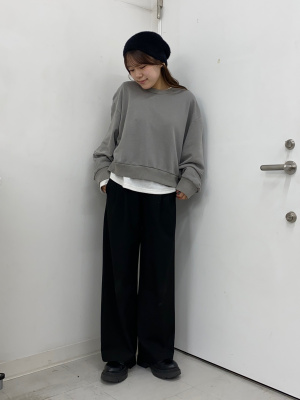 GU公式 | ウォッシュドスウェットプルオーバー