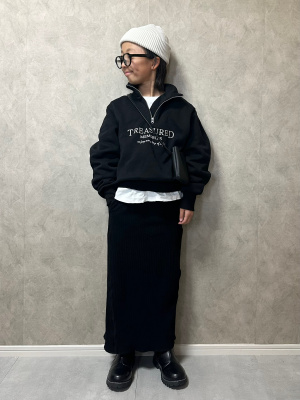 参考画像 GU公式 | ヘビーウェイトスウェットグラフィックプルオーバー