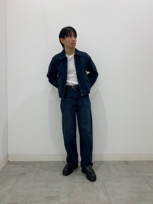 GU公式 | バレルレッグジーンズ+EC(丈長め78.5cm)