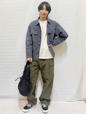 GU公式 | ウォッシュドユーティリティーシャツ