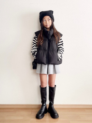 GU公式 | GIRLSヒートパデッドコンバーチブルブルゾンJR